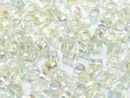 PL-00030/98539 Crystal Rainbow Green Pellet Beads - 60 x