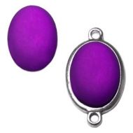 Pol Matt Amethyst 25x18 mm Oval Cabochon Polaris