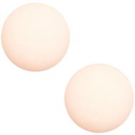 Pol Matt Pastel Peach 20 mm Round Cabochon Polaris