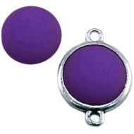 Pol Matt Purple 15 mm Round Cabochon Polaris