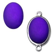 Pol Matt Purple 25x18 mm Oval Cabochon Polaris