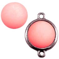 Pol Matt Rose Peach 20 mm Round Cabochon Polaris