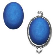 Pol Matt Sapphire 25x18 mm Oval Cabochon Polaris