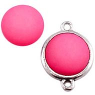 Pol Matt Soft Rose Pink 15 mm Round Cabochon Polaris