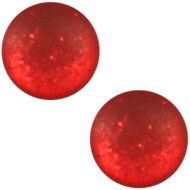 Pol Paipolas Matt True Red 20 mm Round Cabochon Polaris