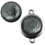 Pol Pearl Shine Anthracite Grey 20 mm Round Cabochon Polaris