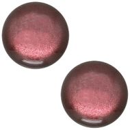 Pol Soft Tone Shiny Aubergine Red 20 mm Round Cabochon Polaris