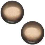 Pol Soft Tone Shiny Dark Brown 20 mm Round Cabochon Polaris