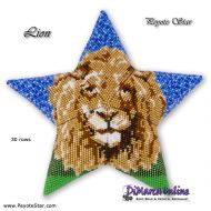 Tutorial 30 rows - Lion 3D Peyote Star + Basic Tutorial Little 3D Peyote Star