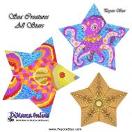 Tutorial 27 - 30 rows - Sea Creatures All Stars 3D Peyote Star + Basic Tutorial Little 3D Peyote Star (download link per e-mail)