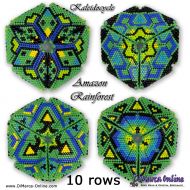 Tutorial Amazon Rainforest Kaleidocycle incl. Basic Tutorial (download link per e-mail) - 10 rows