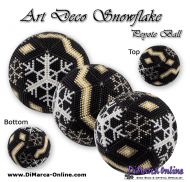 Tutorial 11 rows - Art Deco Snowflakes Peyote Ball incl. Basic Tutorial (download link per e-mail)