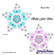 Tutorial 22 rows - Baby Feet 3D Peyote Star + Basic Tutorial Little 3D Peyote Star (download link per e-mail)