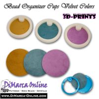 Velvet Replacement Circles (13 x) for Bead Organizer Cups