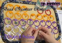 Bead Organizer Rings - Alphabet, Numbers or Blanks