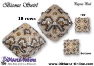 Tutorial 18 rows - Bicone Swirl 3D Peyote Pod + Basic Tutorial (download link per e-mail)