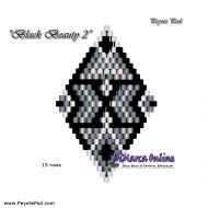 Tutorial 15 rows - Black Beauty 2 - 3D Peyote Pod + Basic Tutorial (download link per e-mail)