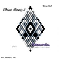 Tutorial 15 rows - Black Beauty 3 - 3D Peyote Pod + Basic Tutorial (download link per e-mail)