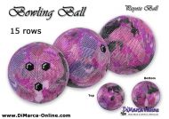 Tutorial 15 rows - Bowling Ball Peyote Ball incl. Basic Tutorial (download link per e-mail)