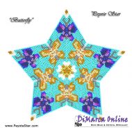 Tutorial 26 rows - Butterflies 3D Peyote Star + Basic Tutorial Little 3D Peyote Star (download link per e-mail)