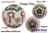 Tutorial 07 rows - Candy Cane Peyote Ball incl. Basic Tutorial (download link per e-mail)