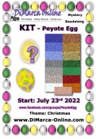 * Peyote Egg Mystery Beadalong Kit * July 2022 - Christmas
