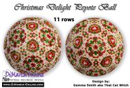Tutorial 11 rows - Christmas Delight Peyote Ball incl. Basic Tutorial (download link per e-mail)