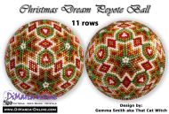 Tutorial 11 rows - Christmas Dream Peyote Ball incl. Basic Tutorial (download link per e-mail)