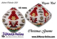 Tutorial 15 rows - Christmas Gnome 3D Peyote Pod + Basic Tutorial (download link per e-mail)