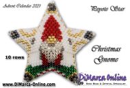 Tutorial 10 rows - Christmas Gnome 3D Peyote Star + Basic Tutorial (download link per e-mail)
