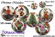 Tutorial 15 rows - Christmas Nostalgia Peyote Ball incl. Basic Tutorial (download link per e-mail)