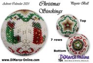 Tutorial 07 rows - Christmas Stockings Peyote Ball incl. Basic Tutorial (download link per e-mail)