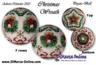 Tutorial 07 rows - Christmas Wreath Peyote Ball incl. Basic Tutorial (download link per e-mail)
