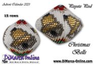 Tutorial 15 rows - Christmas Bells 3D Peyote Pod + Basic Tutorial (download link per e-mail)