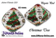 Tutorial 15 rows - Christmas Tree 3D Peyote Pod + Basic Tutorial (download link per e-mail)