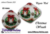 Tutorial 15 rows - Christmas Wreath 3D Peyote Pod + Basic Tutorial (download link per e-mail)