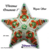 Kit Christmas Ornament 1 - 3D Peyote Star