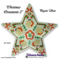 Kit Christmas Ornament 2 - 3D Peyote Star