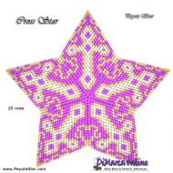 Tutorial 20 rows - Cross 3D Peyote Star + Basic Tutorial Little 3D Peyote Star (download link per e-mail)