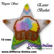 Tutorial 10 rows - Easter Basket 3D Peyote Star + Basic Tutorial (download link per e-mail)