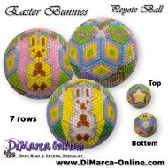 Tutorial 07 rows - Easter Bunnies Peyote Ball incl. Basic Tutorial (download link per e-mail)