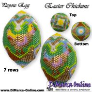 Tutorial 07 rows - Easter Chickens Peyote Egg incl. Basic Tutorial (download link per e-mail)