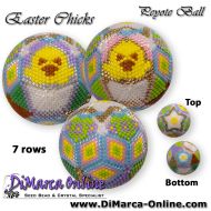 Tutorial 07 rows - Easter Chicks Peyote Ball incl. Basic Tutorial (download link per e-mail)