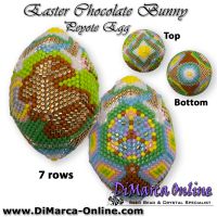 Tutorial 07 rows - Easter Chocolate Bunny Peyote Egg incl. Basic Tutorial (download link per e-mail)