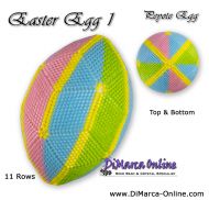 Tutorial 11 rows - Easter Egg 1 Peyote Egg incl. Basic Tutorial (download link per e-mail)