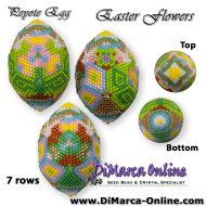 Tutorial 07 rows - Easter Flowers Peyote Egg incl. Basic Tutorial (download link per e-mail)
