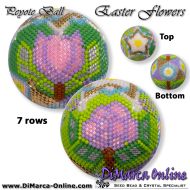 Tutorial 07 rows - Easter Flowers Peyote Ball incl. Basic Tutorial (download link per e-mail)