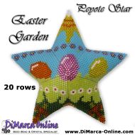 Tutorial 20 rows - Easter Garden 3D Peyote Star + Basic Tutorial (download link per e-mail)