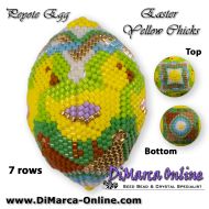Tutorial 07 rows - Easter Yellow Chicks Peyote Egg incl. Basic Tutorial (download link per e-mail)