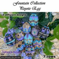 Tutorial 07 rows - Fountain Collection (10 x) Peyote Egg incl. Basic Tutorial (download link per e-mail) - NEW format